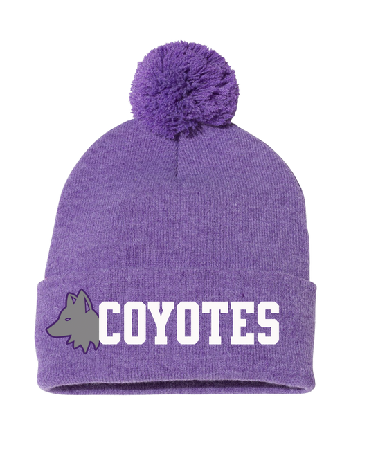 Coyotes Pom Beanie