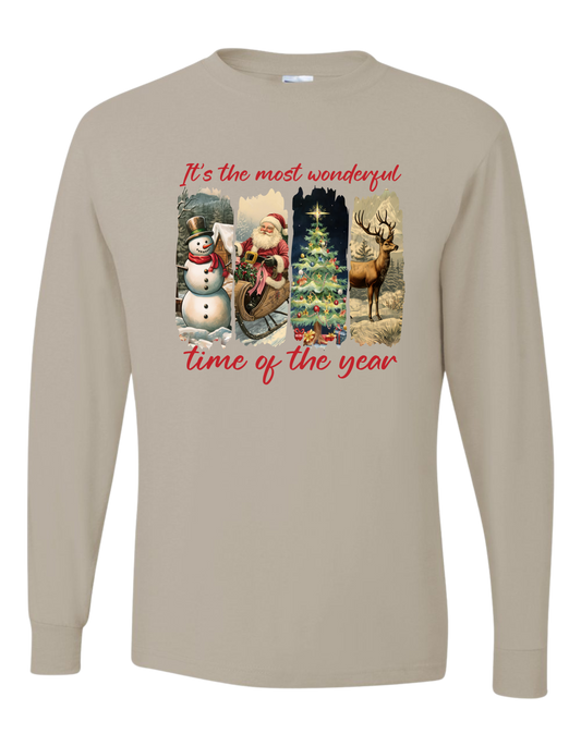 Vintage It's The Most Wonderful Time Long Sleeve