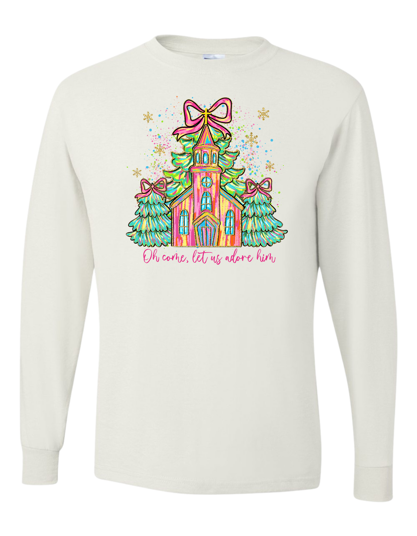 Church Let Us Adore Him Long Sleeve