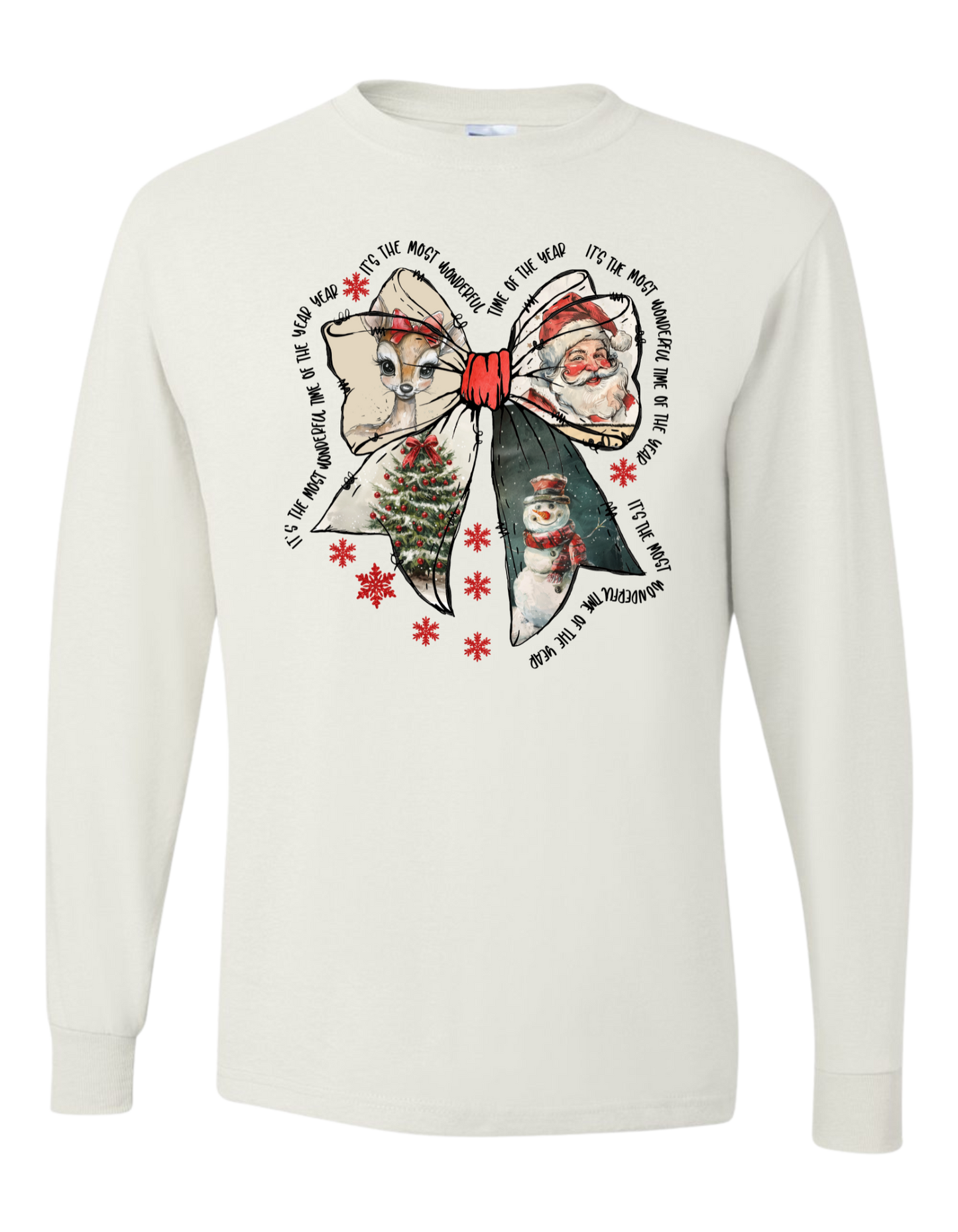 It's the Most Wonderful Time Bow Long Sleeve