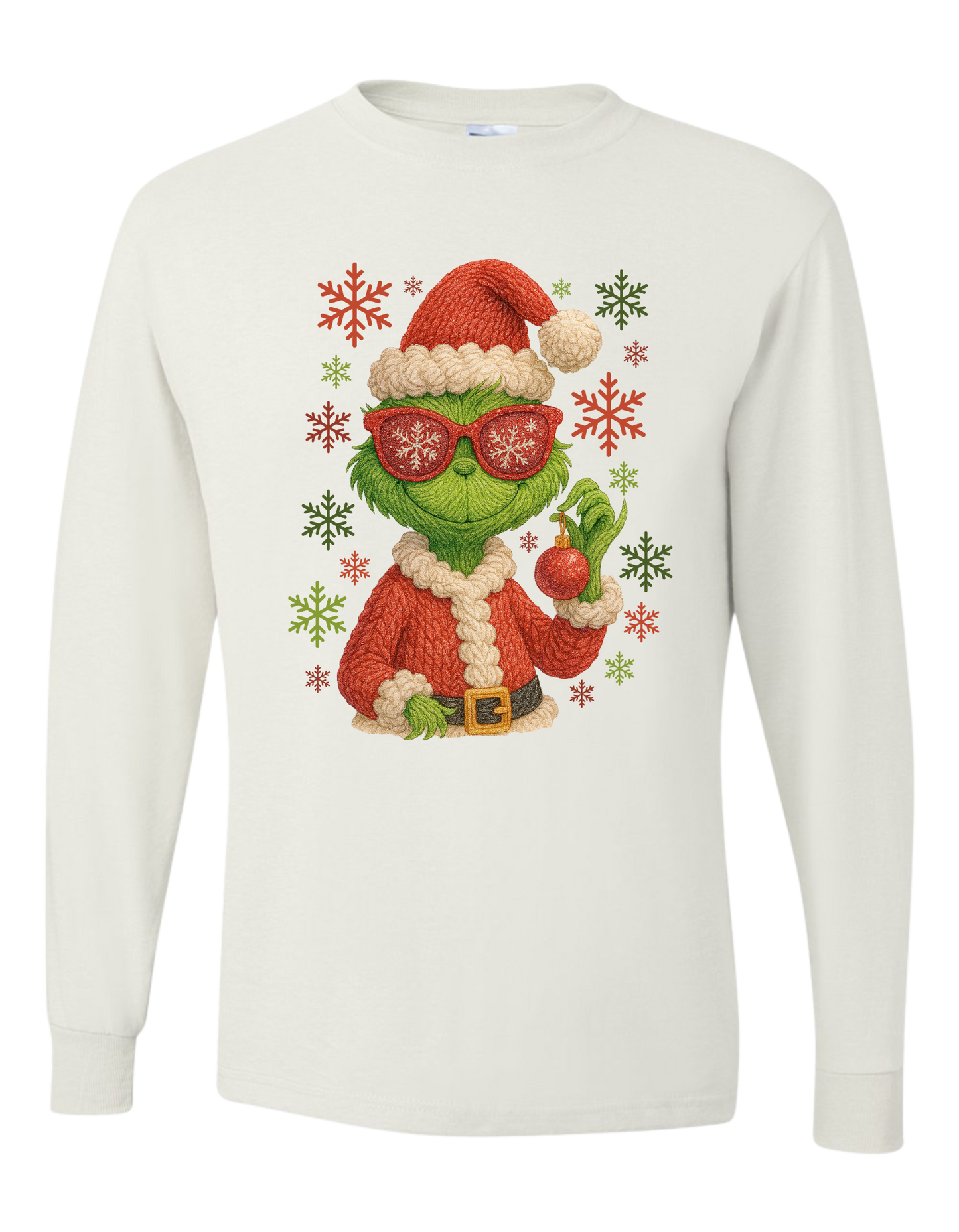 Grinch Snowflakes Long Sleeve