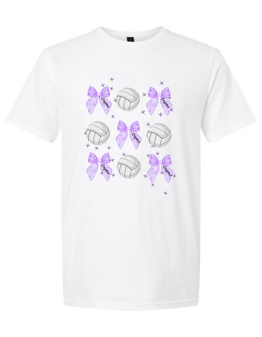 Coyotes Coquette Bow Volleyball T-Shirt
