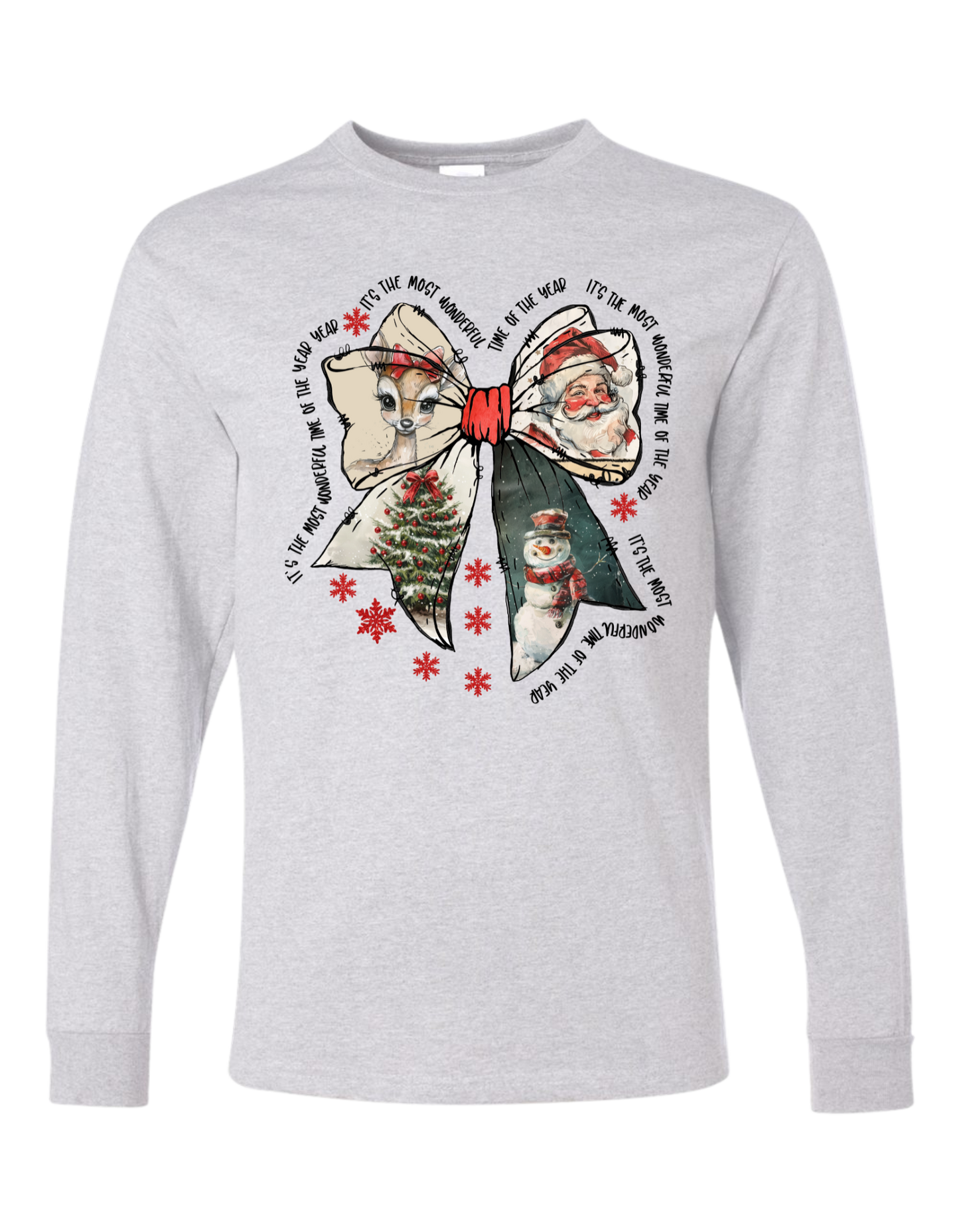It's the Most Wonderful Time Bow Long Sleeve