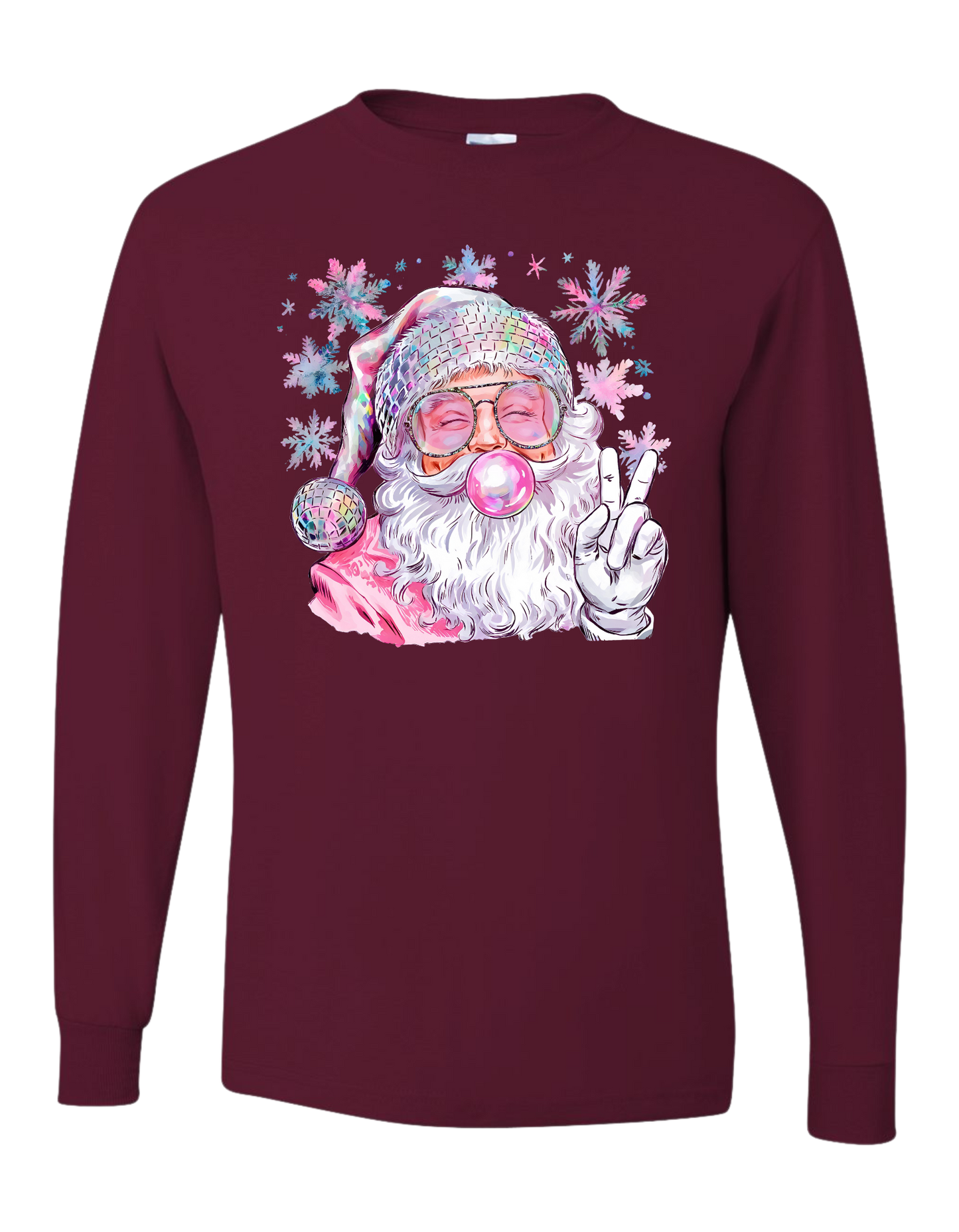 Bubblegum Santa Long Sleeve