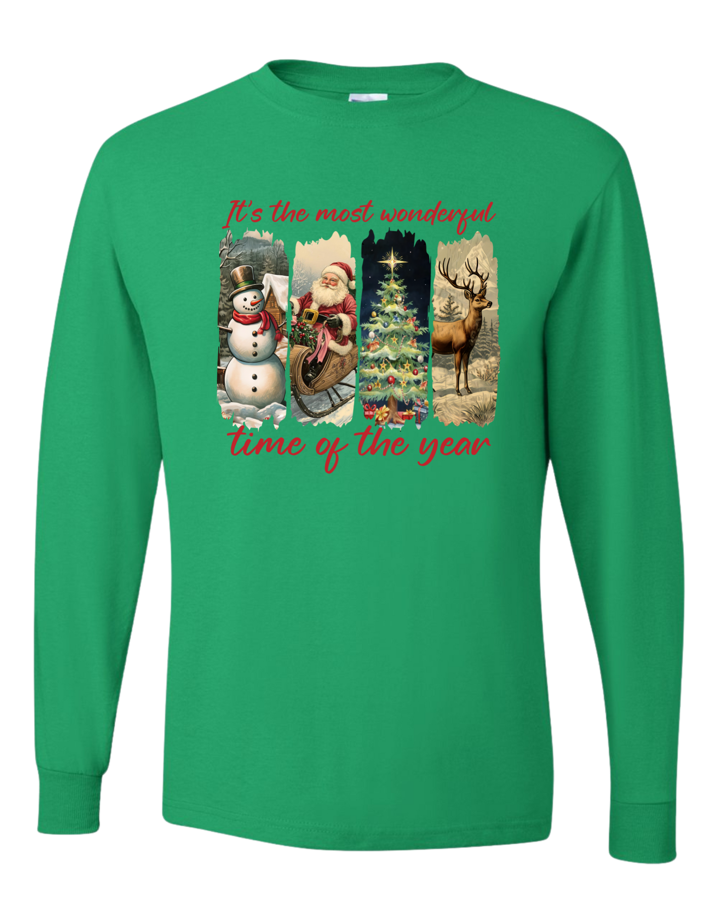 Vintage It's The Most Wonderful Time Long Sleeve