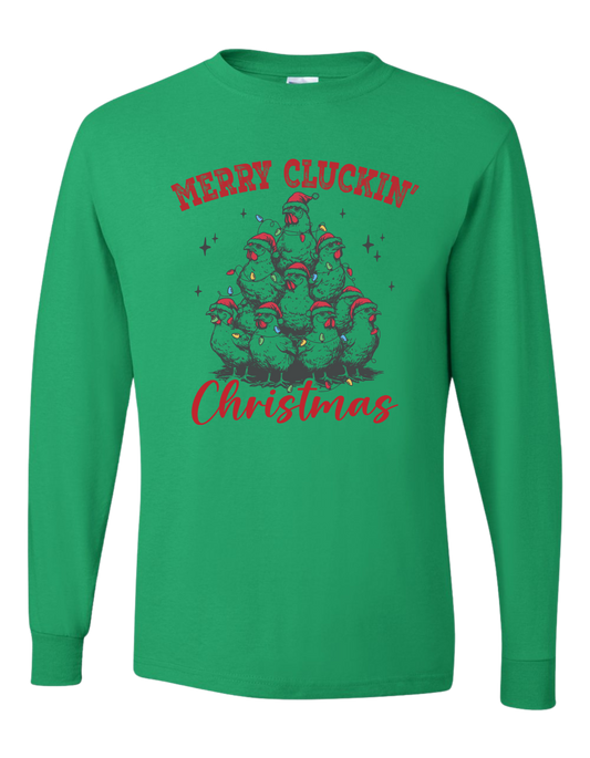 Merry Cluckin' Christmas Long Sleeve
