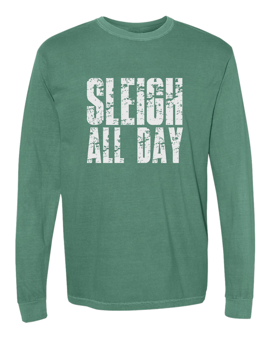 Sleigh All Day Comfort Colors Long Sleeve