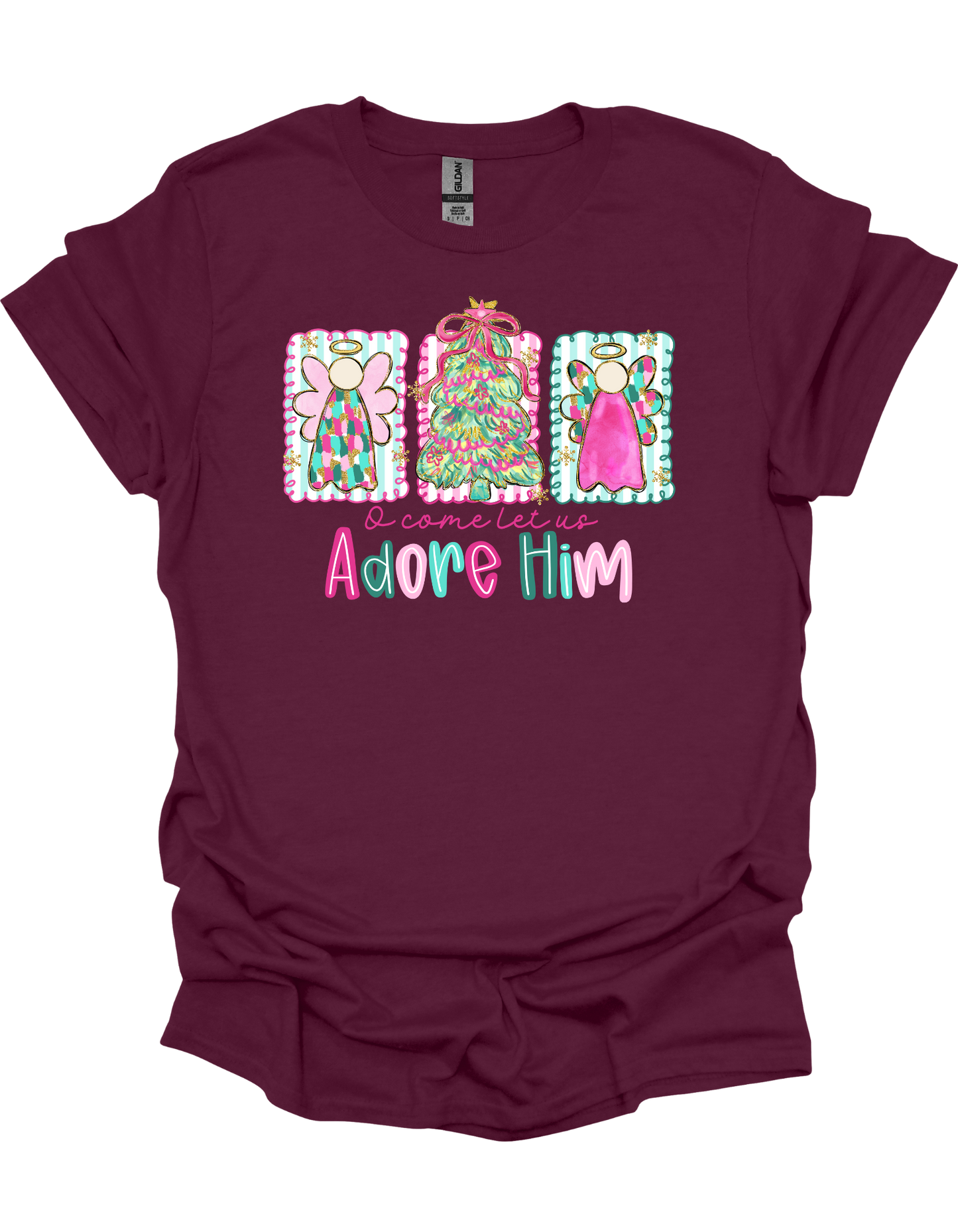Angels Let Us Adore Him T-Shirt