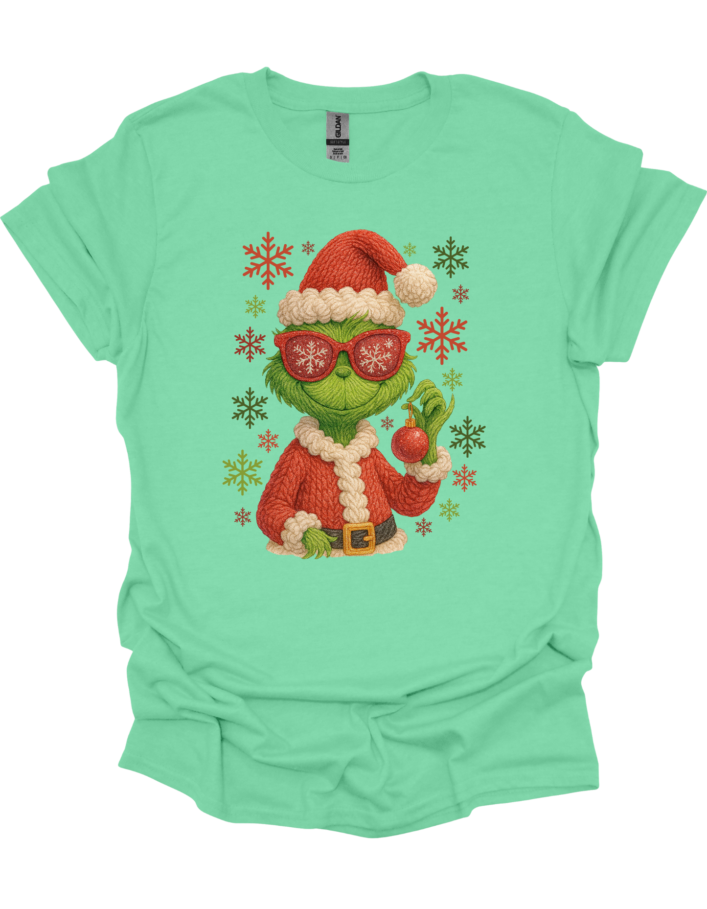 Grinch Snowflakes T-Shirt