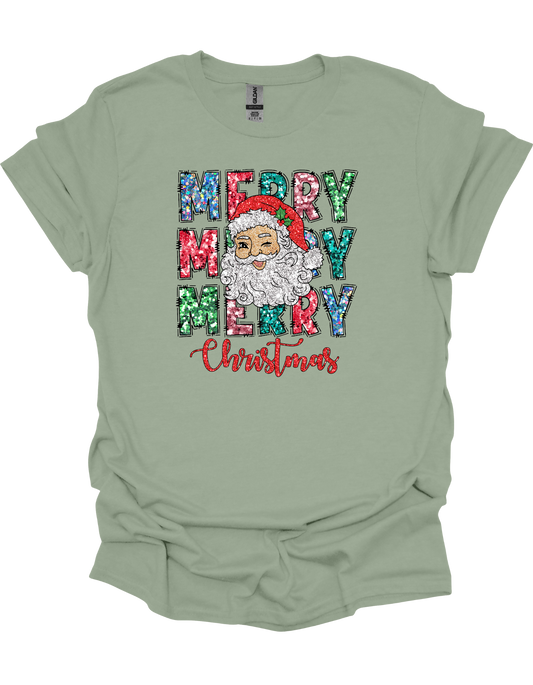 Santa Merry Christmas T-Shirt