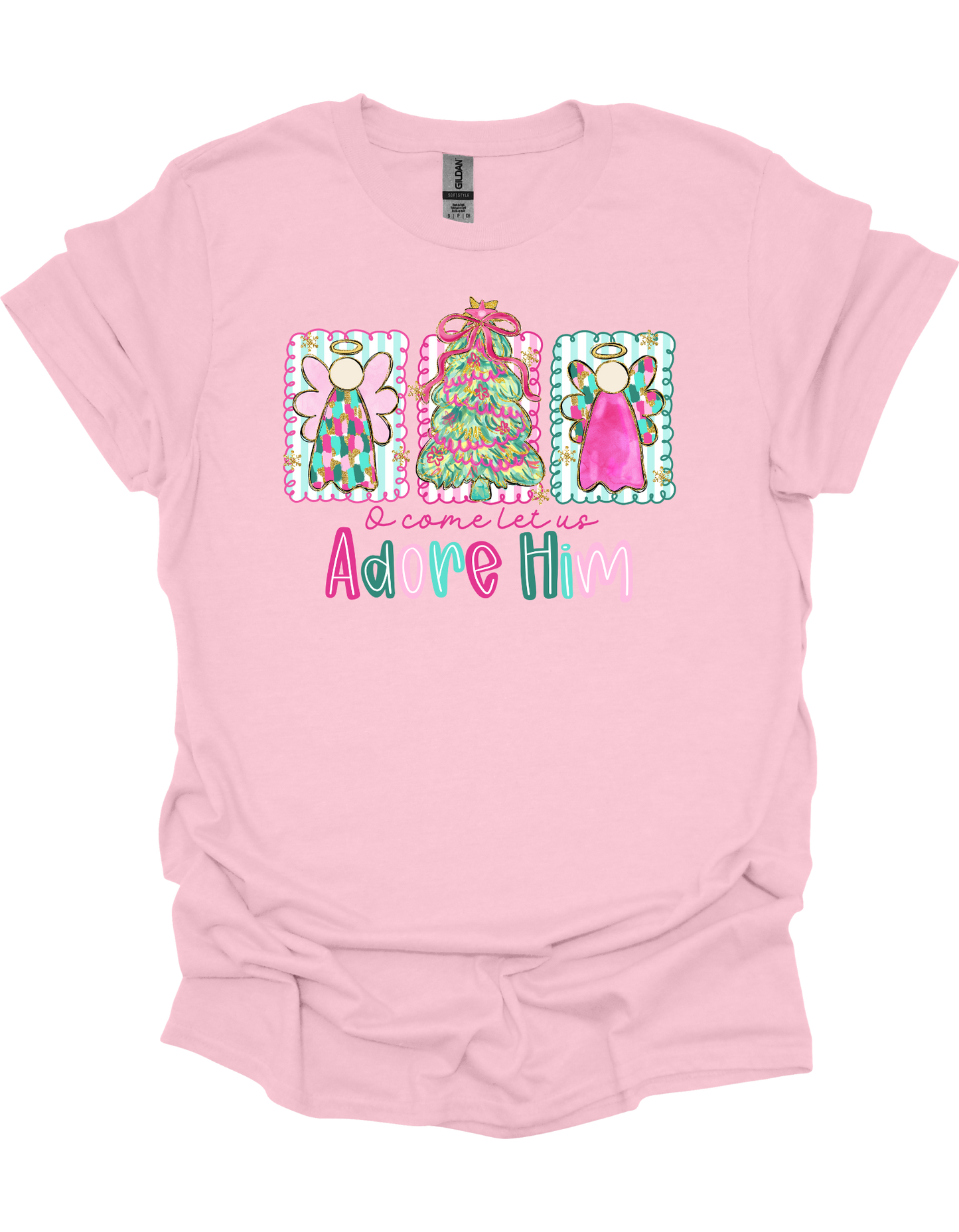 Angels Let Us Adore Him T-Shirt