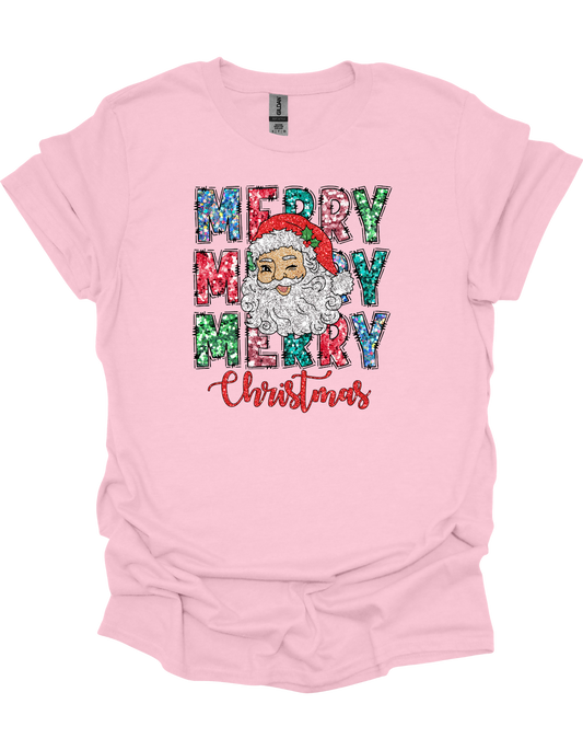 Santa Merry Christmas T-Shirt