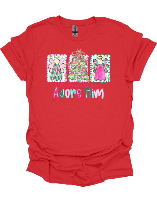 Angels Let Us Adore Him T-Shirt
