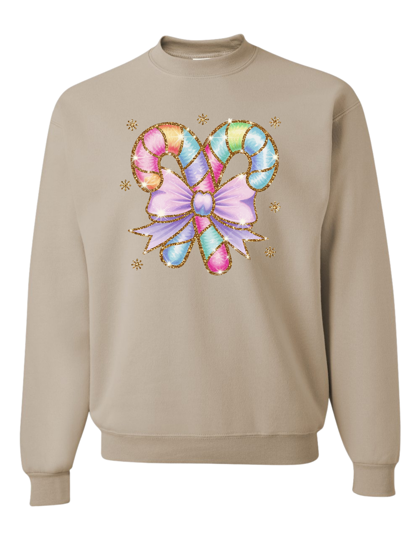 Fun-Filled Candy Cane Crewneck