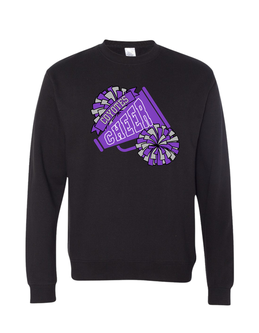 Coyotes Cheer Pom Crewneck