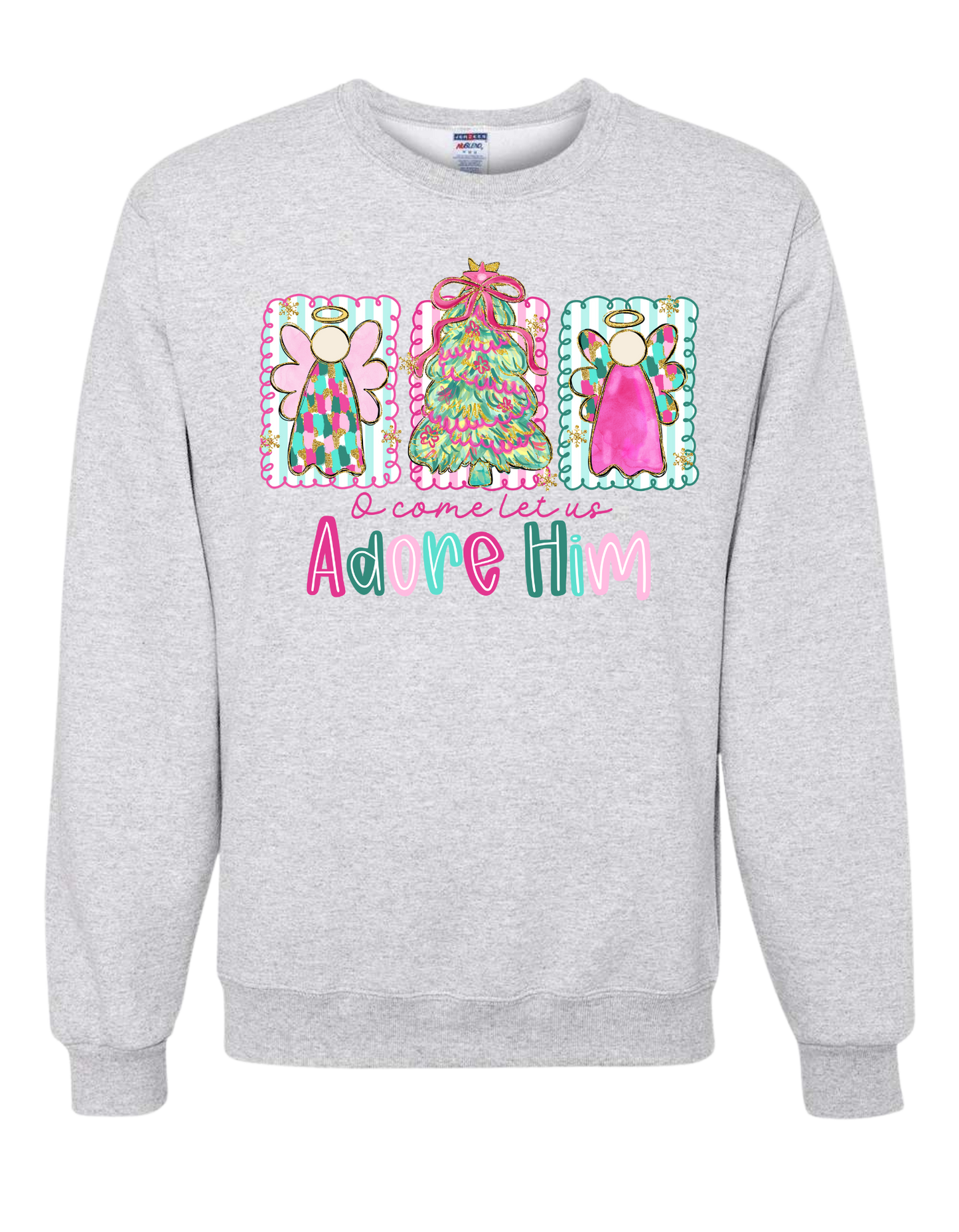 Angels Let Us Adore Him Crewneck