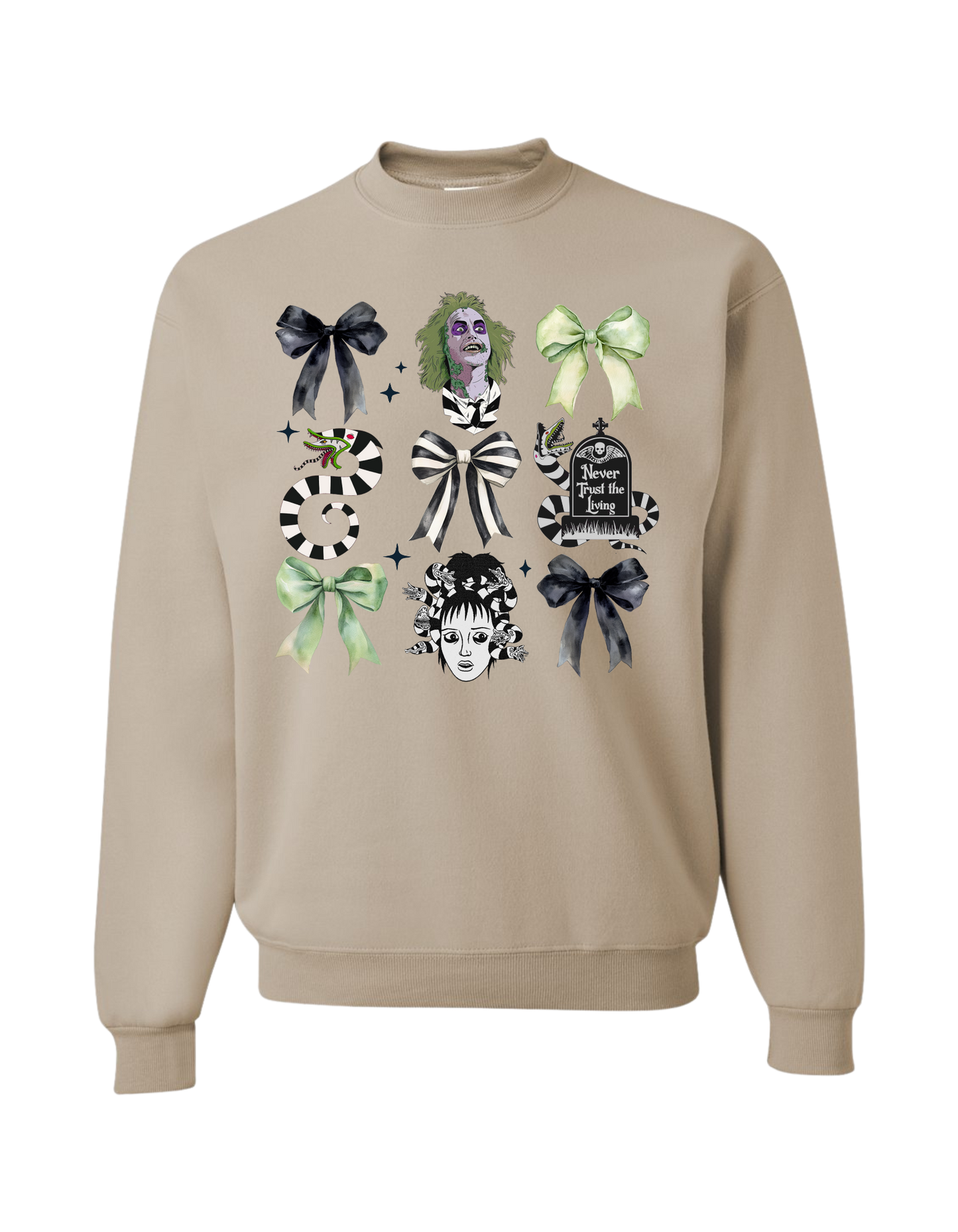 Beetlejuice Bow Coquette Crewneck