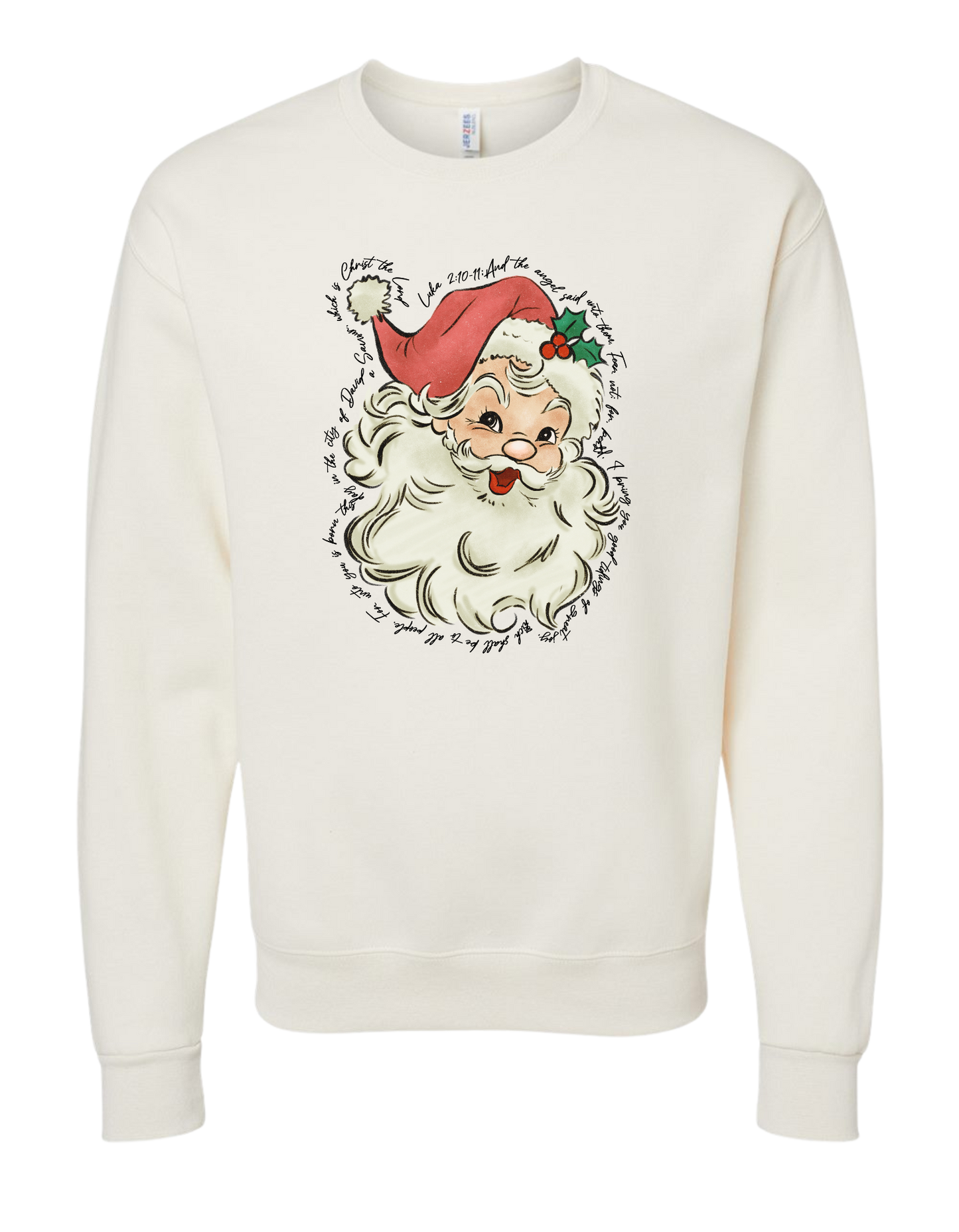 Luke 2:10-11 Santa Crewneck