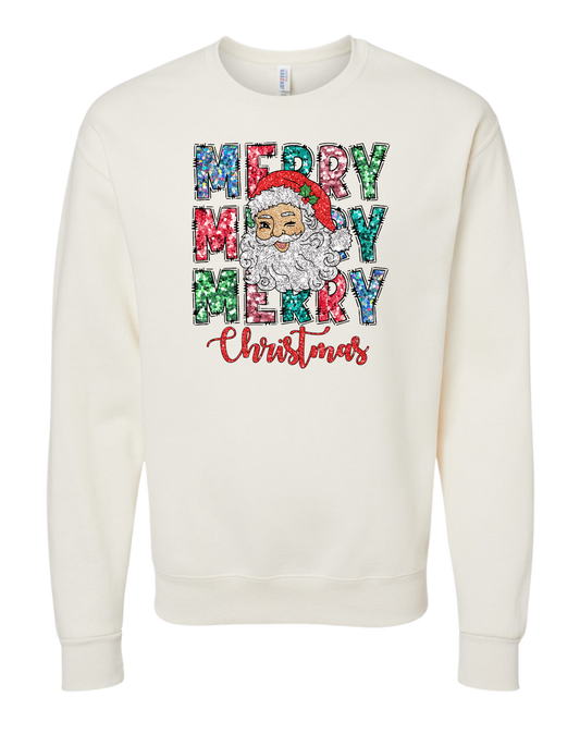 Santa Merry Christmas Crewneck