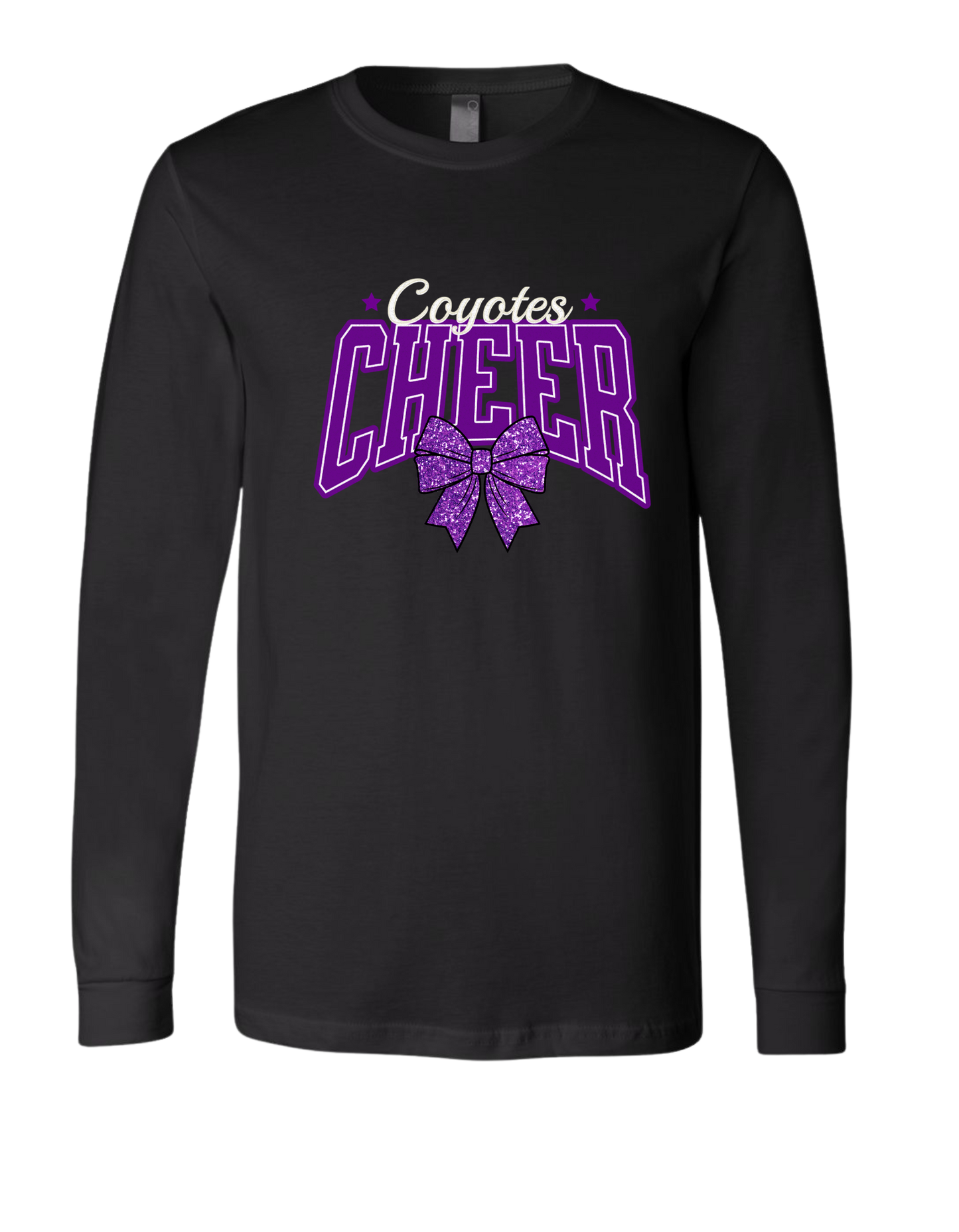 Coyotes Cheer Bow Long Sleeve