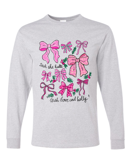 Bows & Holly Long Sleeve