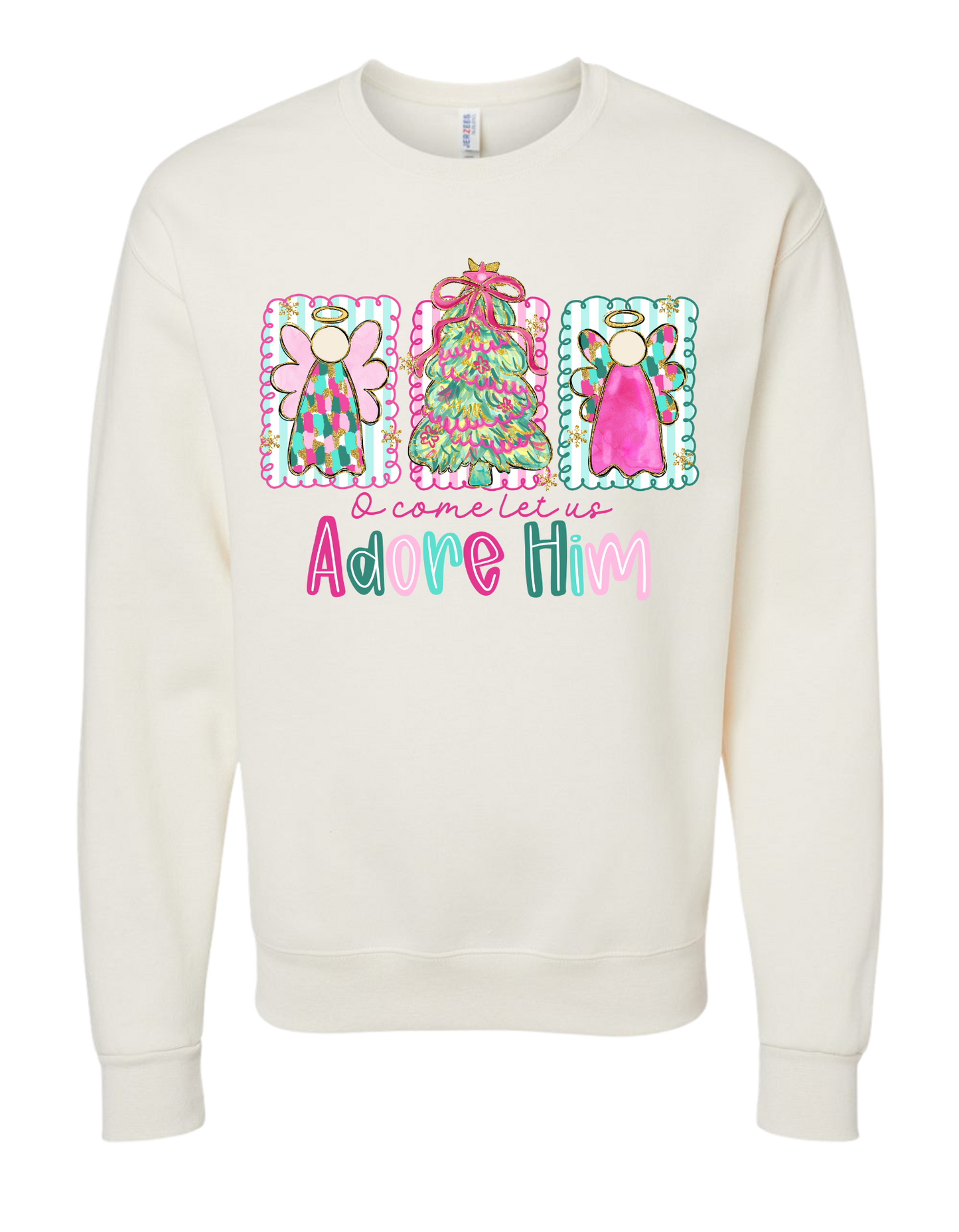 Angels Let Us Adore Him Crewneck