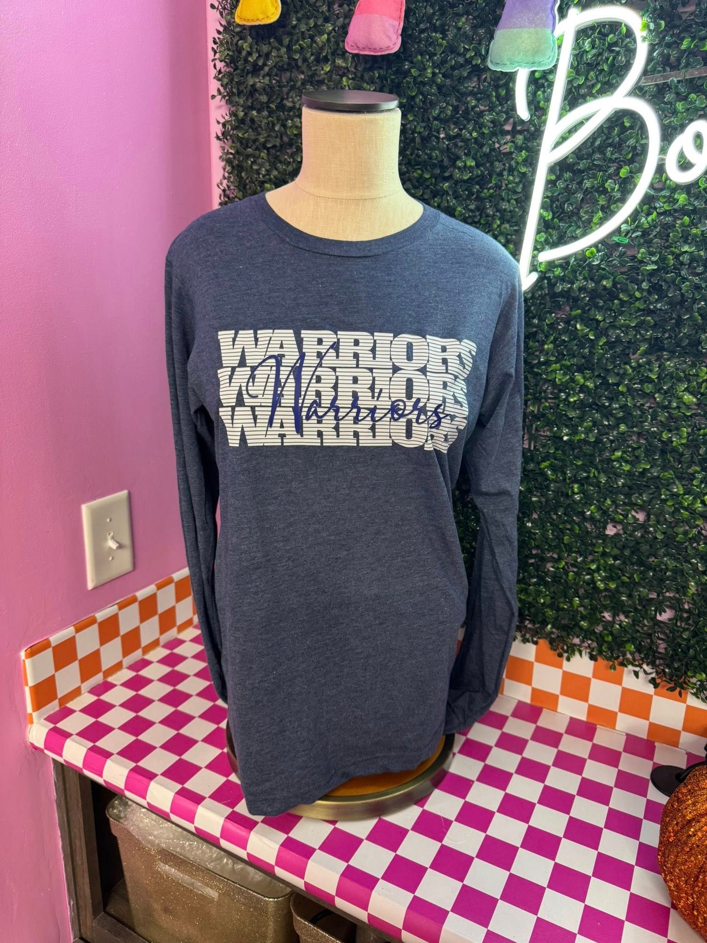 Warriors Repeat Long Sleeve