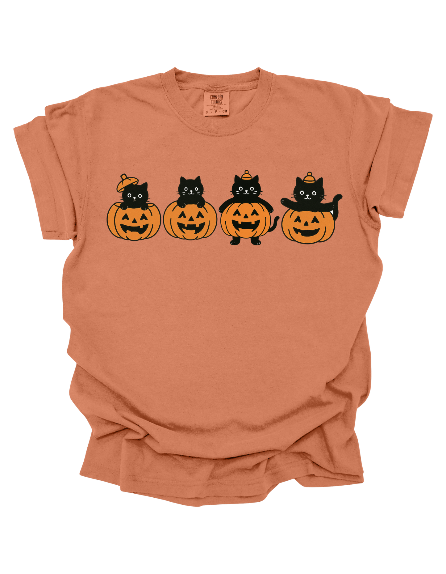 Pumpkin Cats Comfort Colors T-Shirt