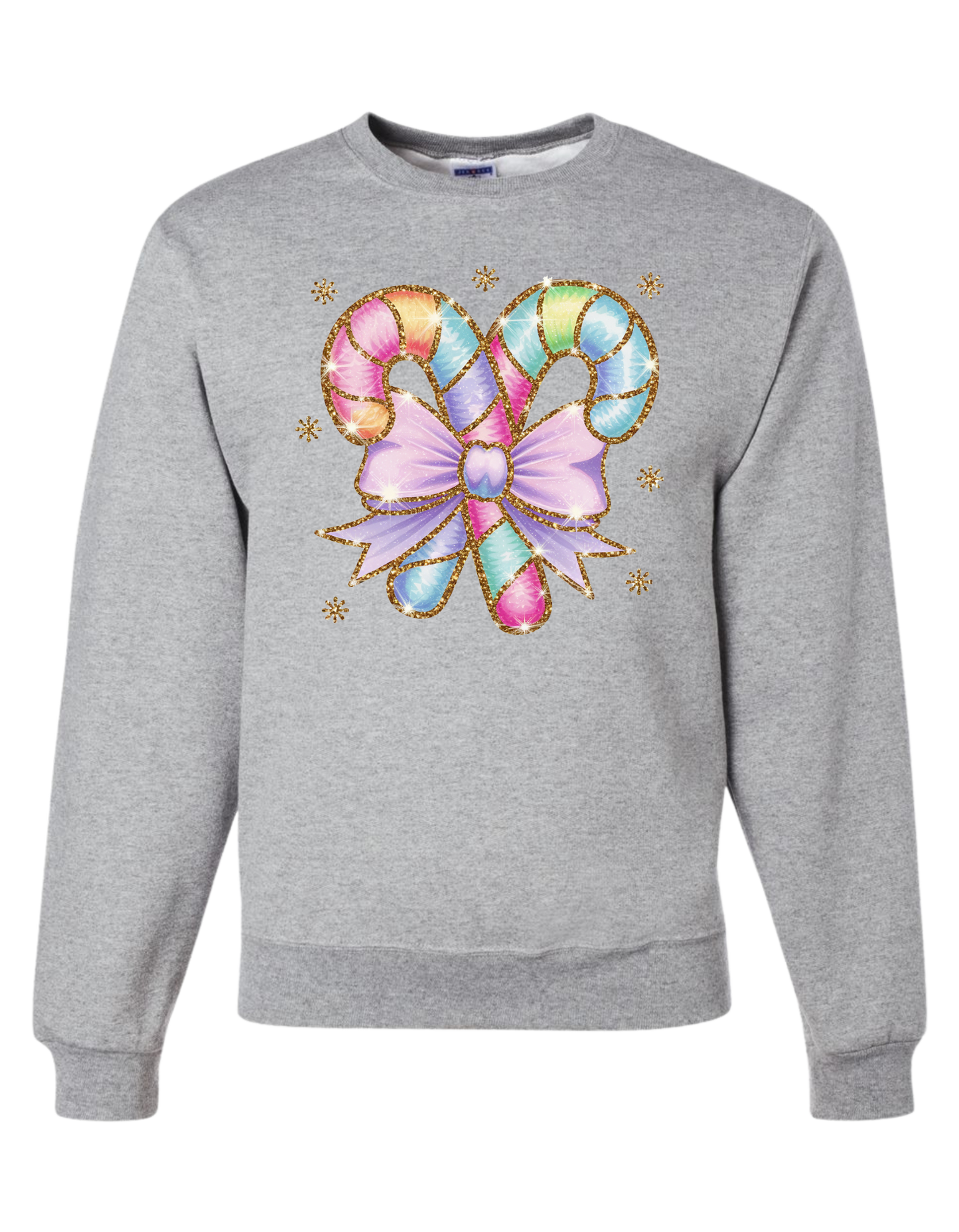 Fun-Filled Candy Cane Crewneck