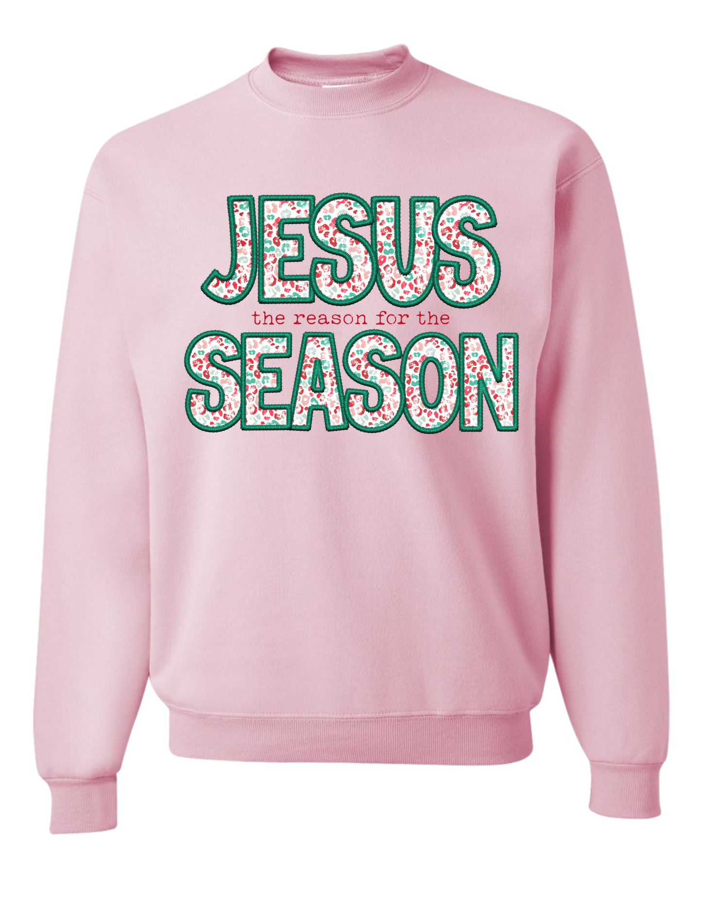 Leopard Jesus is the Reason Crewneck