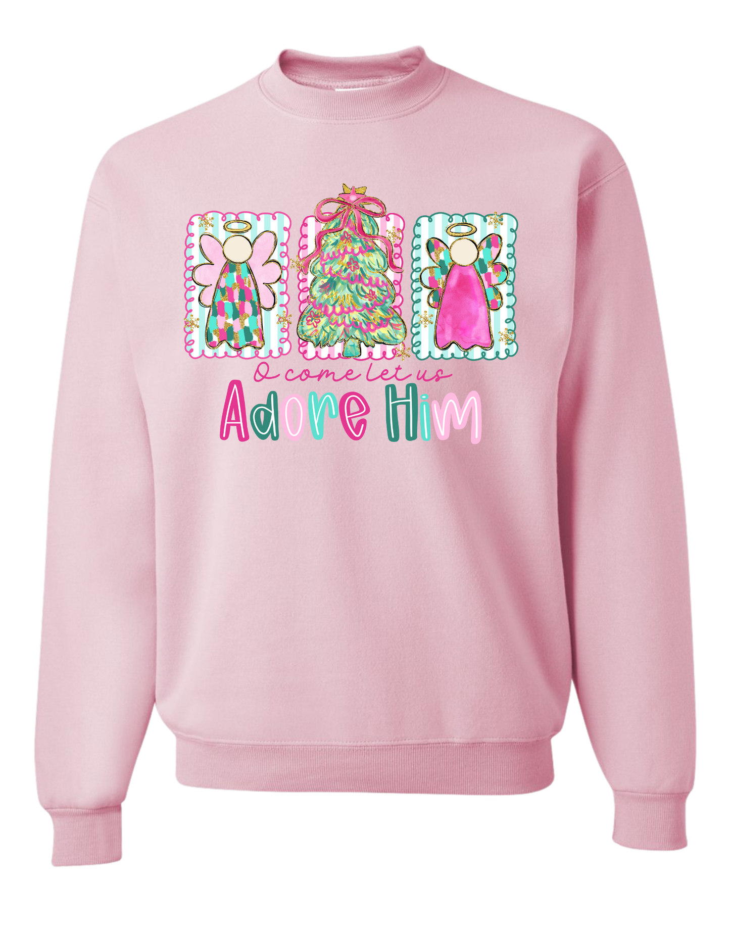 Angels Let Us Adore Him Crewneck