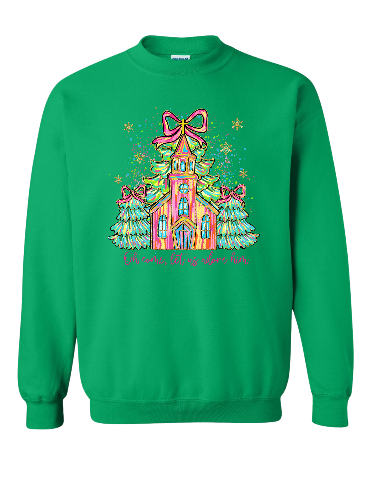 Church Let Us Adore Him Crewneck