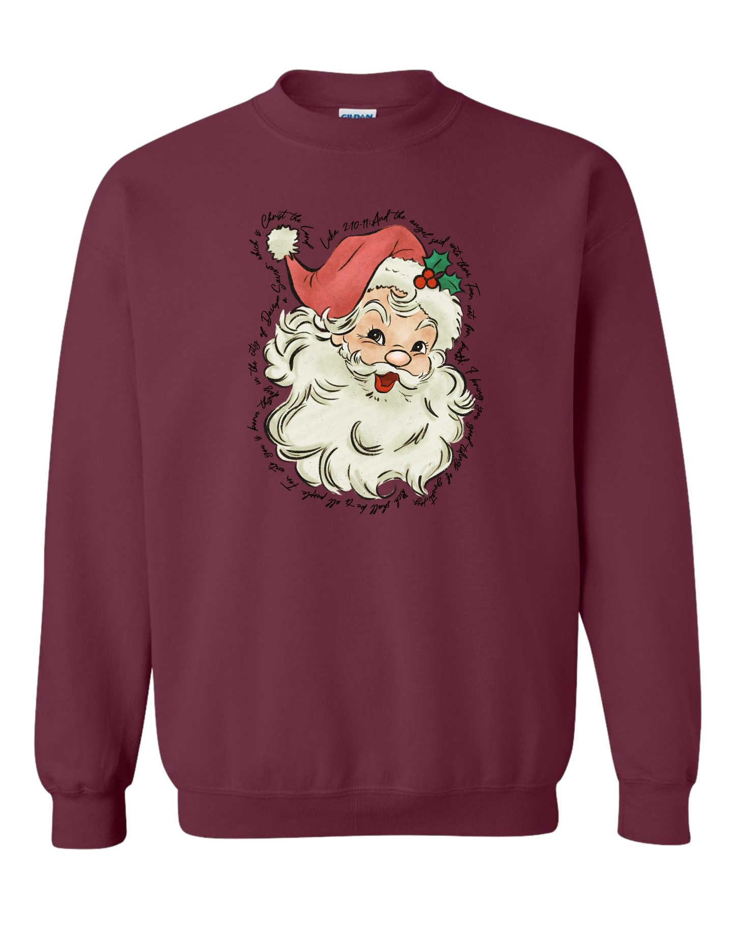 Luke 2:10-11 Santa Crewneck
