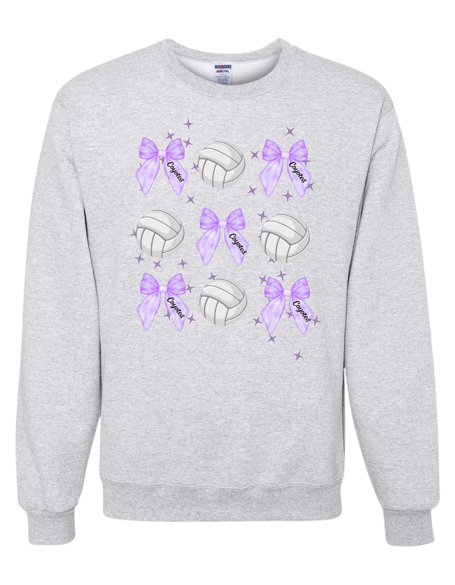Coyotes Coquette Volleyball Crewneck