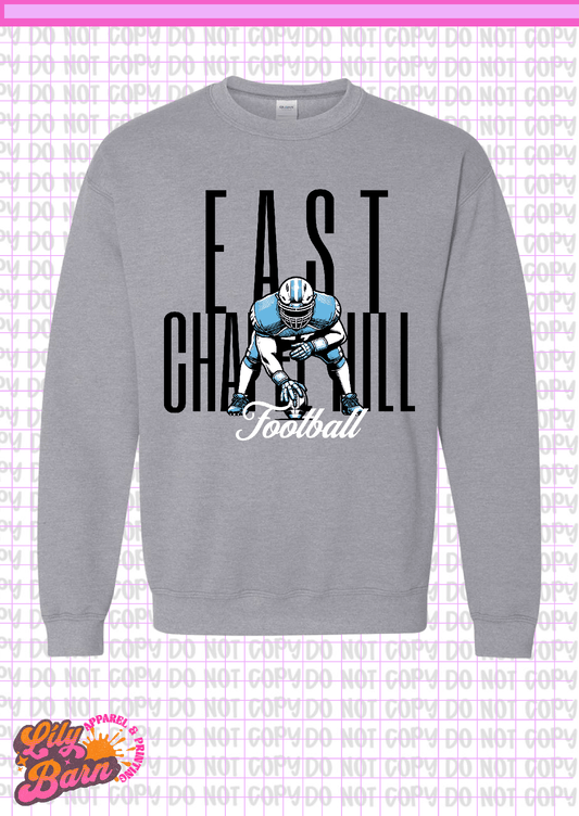 East Chapel Hill Football Stance Crewneck
