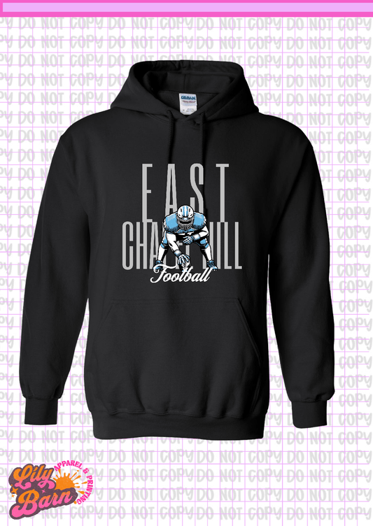 East Chapel Hill Football Stance Hoodie