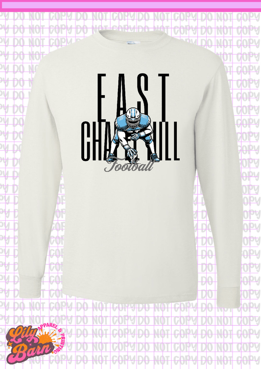 East Chapel Hill Football Stance Long Sleeve T-Shirt