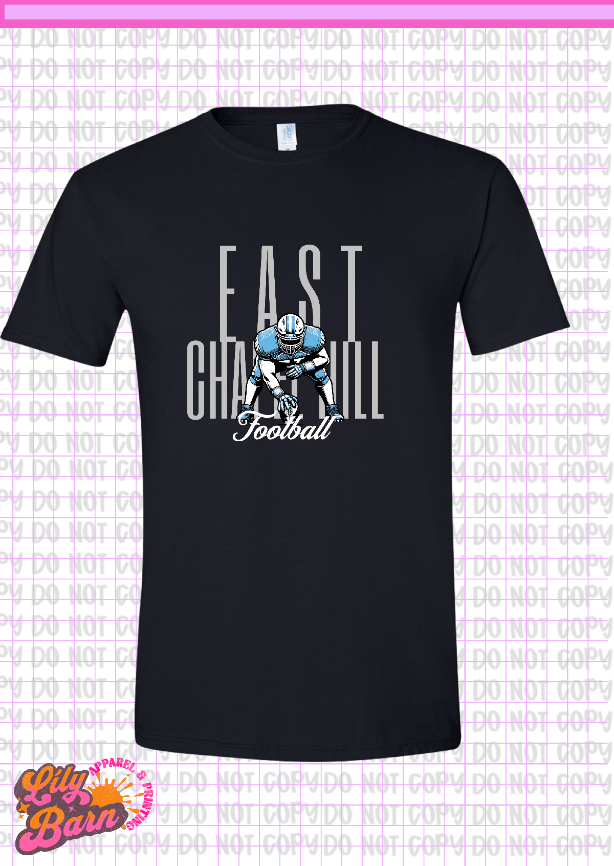 East Chapel Hill Football Stance T-Shirt