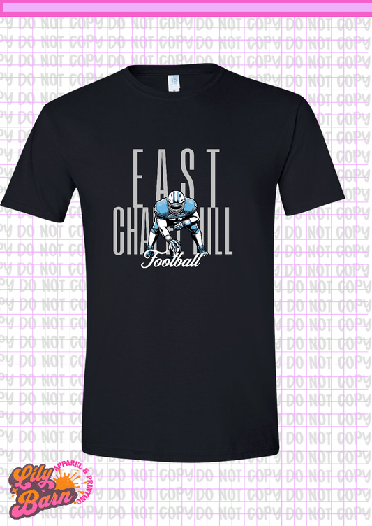 East Chapel Hill Football Stance T-Shirt
