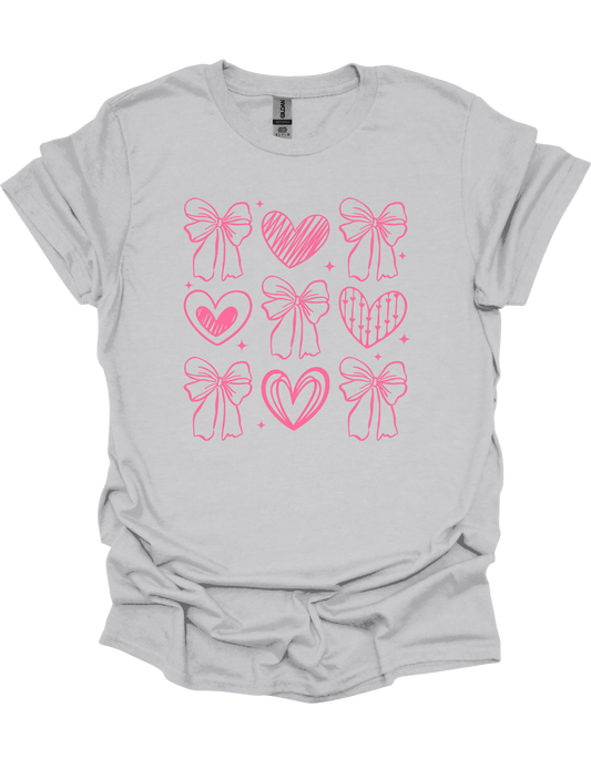 Pink Bow Coquette T-Shirt