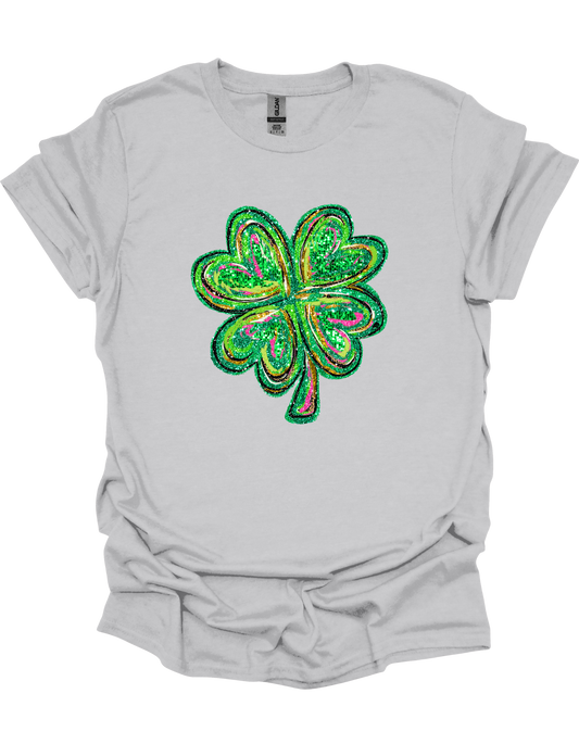 Sparkly Four Leaf Clover T-Shirt