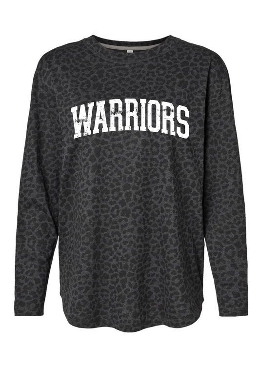 Warriors Grunge Leopard Long Sleeve