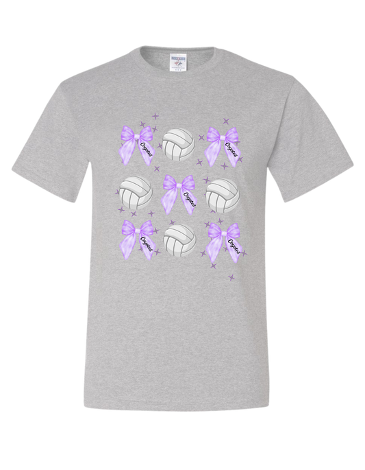 Coyotes Coquette Bow Volleyball T-Shirt
