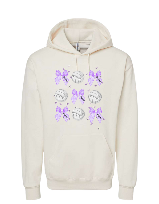 Coyotes Coquette Bow Volleyball Hoodie