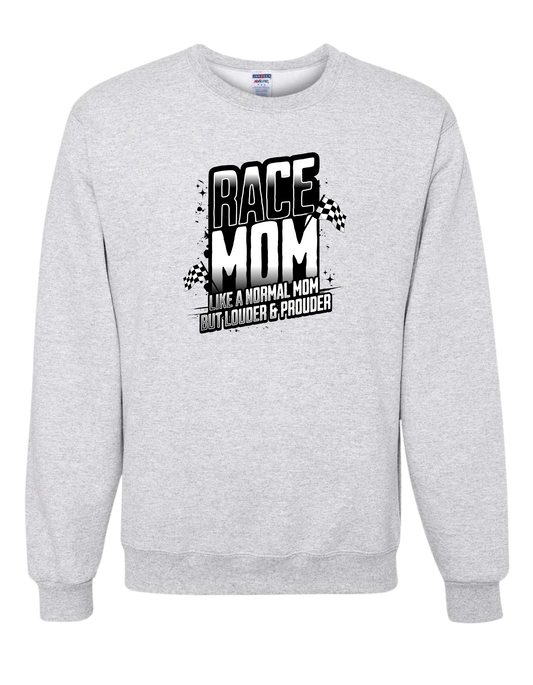 Loud Proud Race Mom Crewneck