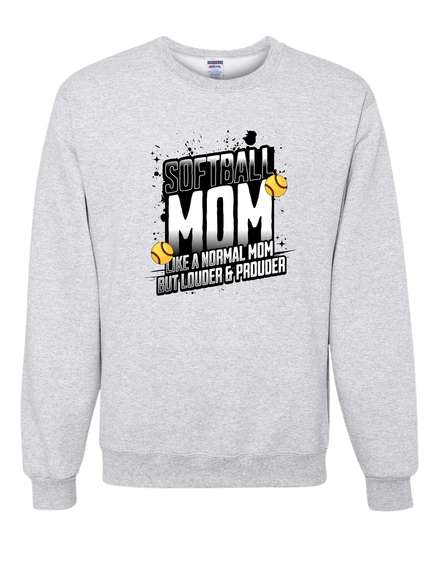 Loud Proud Softball Mom Crewneck