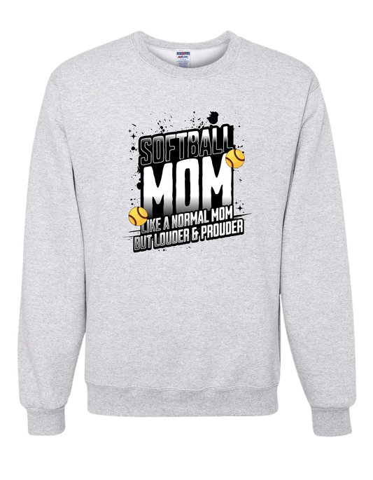 Loud Proud Softball Mom Crewneck