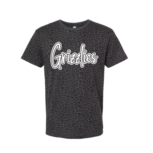 Grizzlies Black Leopard T-Shirt