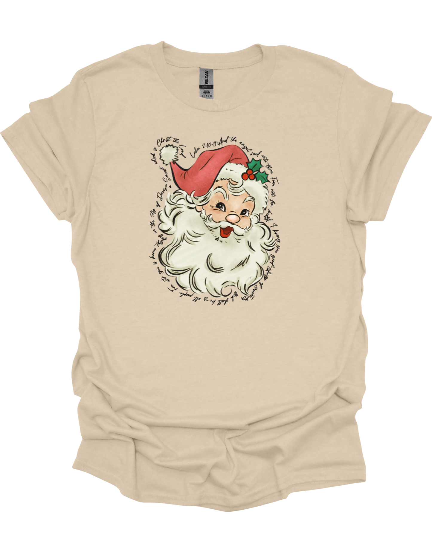 Luke 2:10-11 Santa T-Shirt