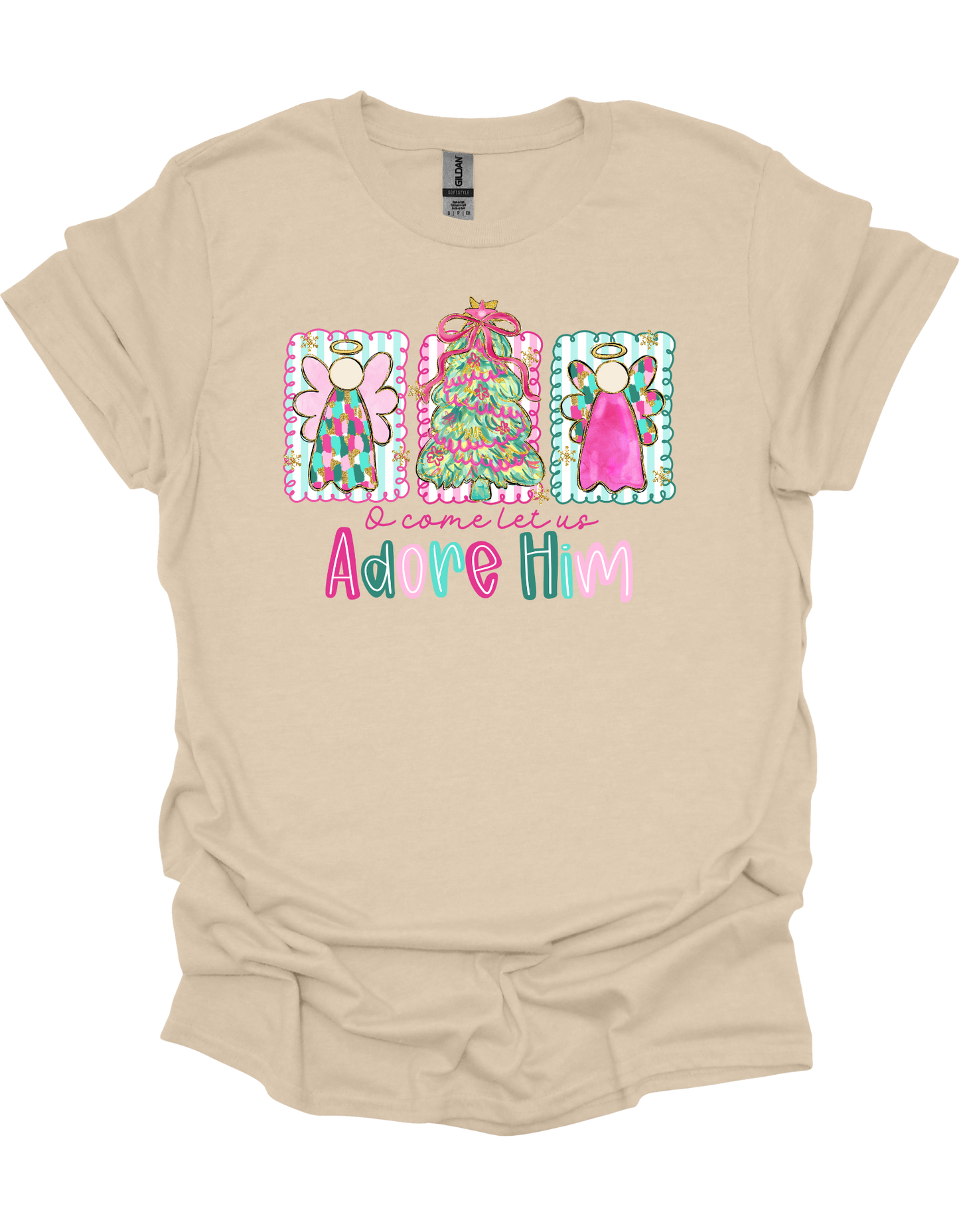 Angels Let Us Adore Him T-Shirt